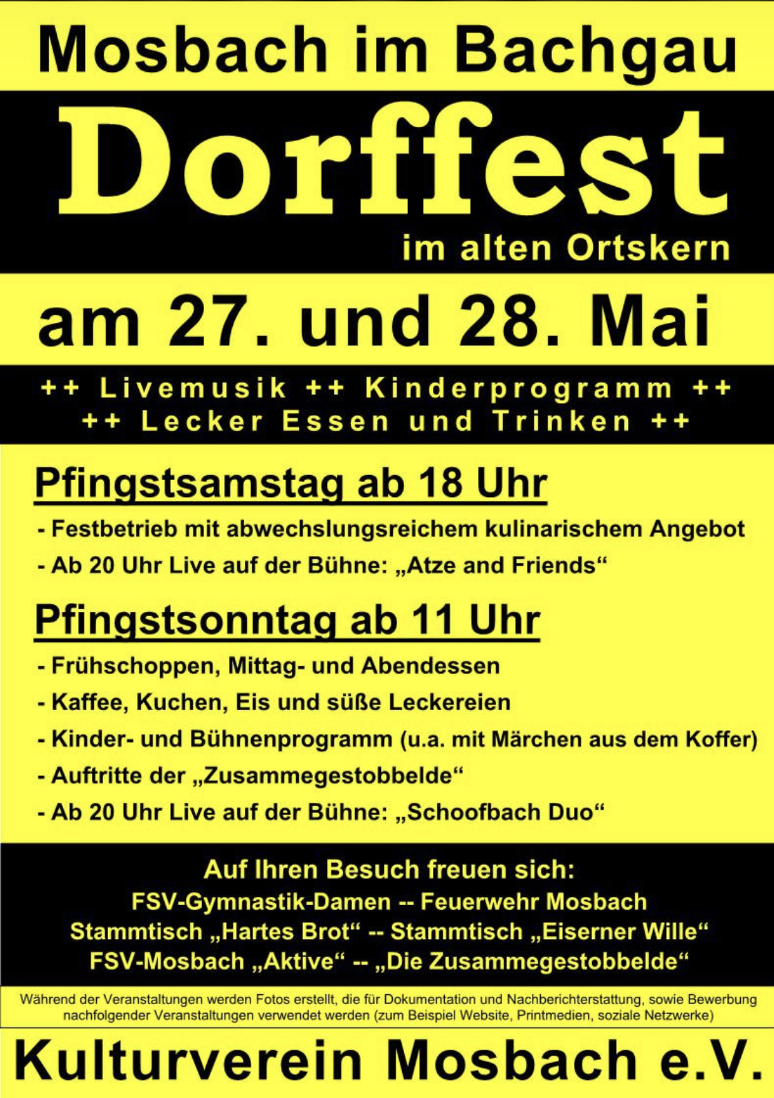 Einladung zum Dorffest